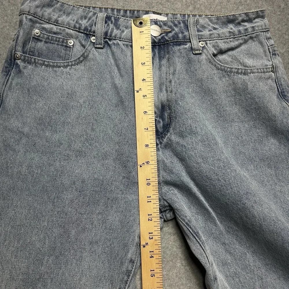 Superdown Jeans Women's Size 29 Light Wash Distressed‎ Hem High Rise Denim